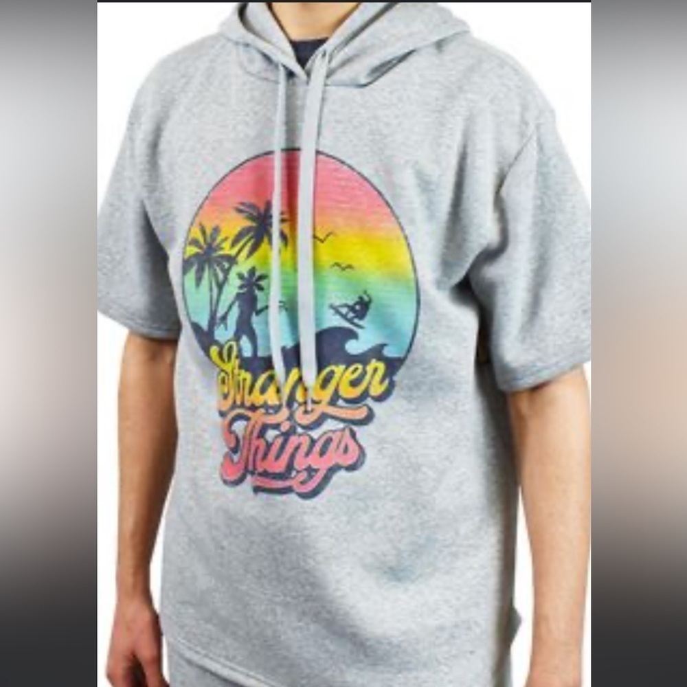 Stranger Things hoodie with half arms Netflix size small